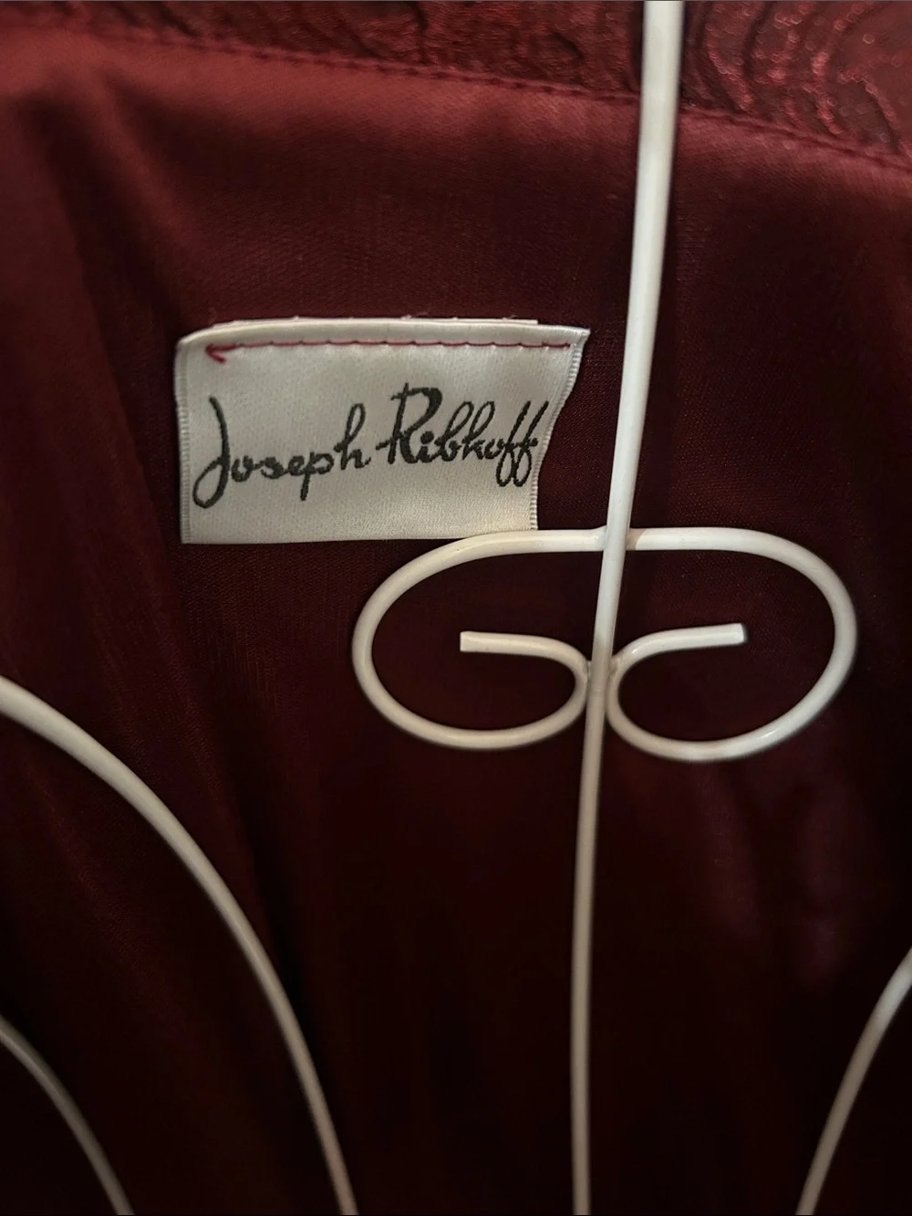 Vintage Y2K Joseph Ribkoff Textured Red Jacket Estimated Size M Shoulder Pads - Picture 3 of 11